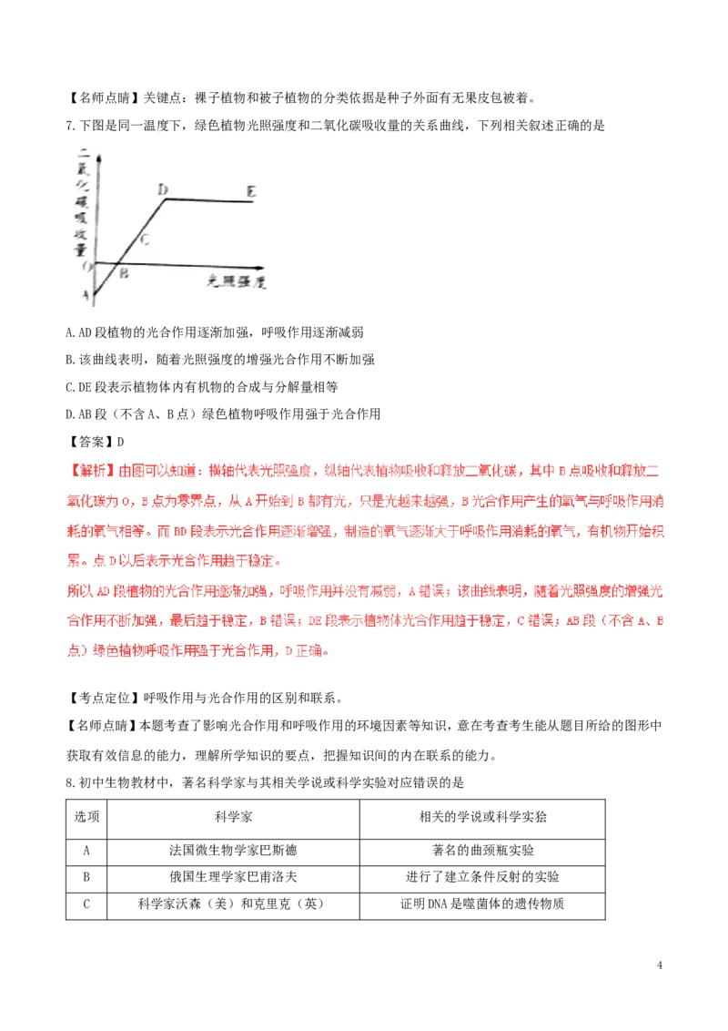 山东省潍坊市2017年中考生物真题试题（含解析）_8.生物中考真题2015-2024年_2017年全国中考生物124份