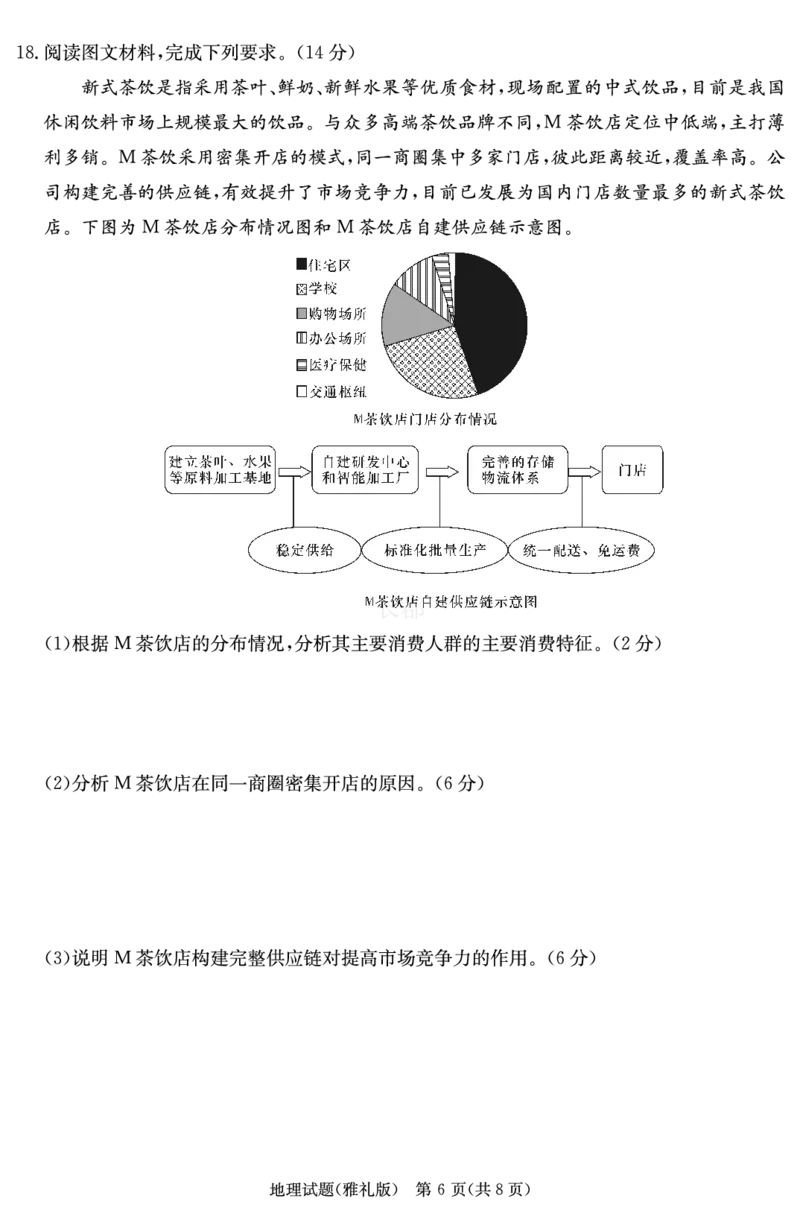 雅礼中学高三地理8次&mdash;&mdash;学演_2024年4月_01按日期_24号_2024届湖南长沙雅礼中学高三下学期月考（八）_湖南省长沙市雅礼中学2023-2024学年高三下学期月考（八）地理试题