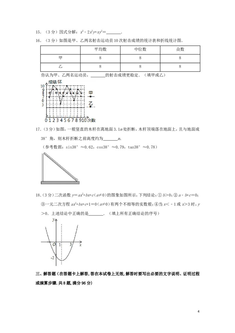 内蒙古赤峰市2019年中考数学真题试题（含解析）_中考真题_2.数学中考真题2015-2024年_2019年全国中考数学206份