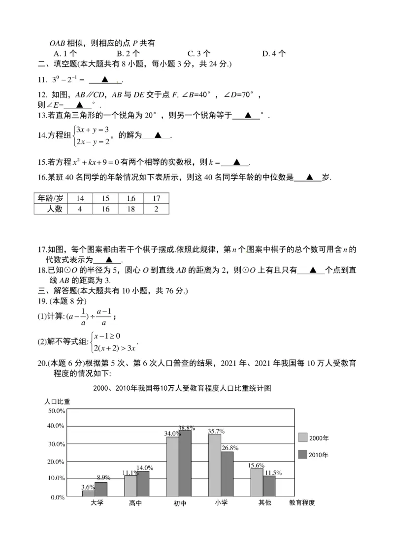 2021年中考数学试题及解析：江苏徐州_中考真题_2.数学中考真题2015-2024年_2021中考数学真题86份_2021江苏省_江苏数学
