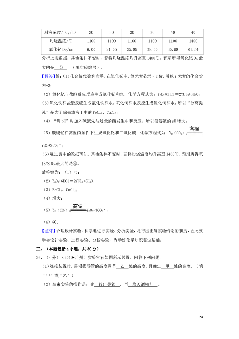 广东省广州市2019年中考化学真题试题（含解析）_中考真题_5.化学中考真题2015-2024年_2019中考真题卷（140份）