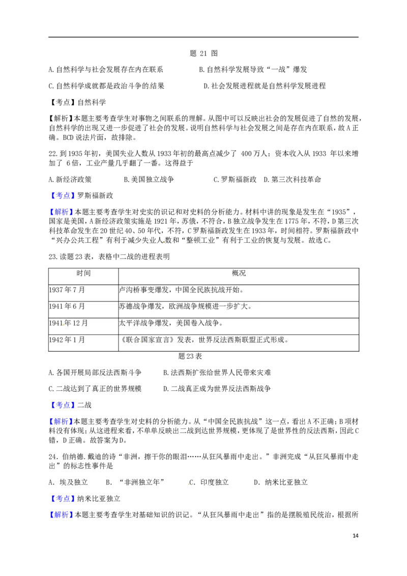 广东省2018年中考历史真题试题（含解析）_6.历史中考真题2015-2024年_2018年全国中考历史186份