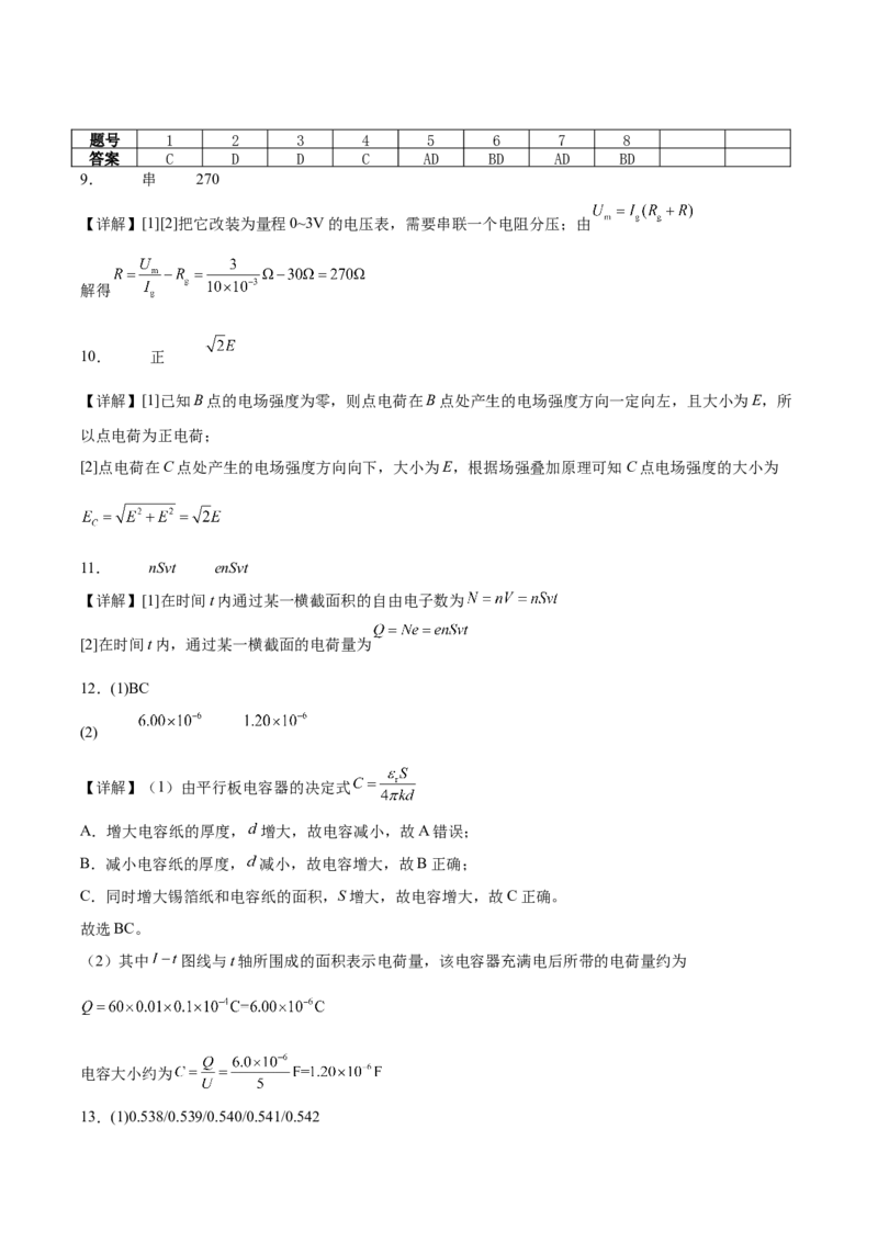 福建省龙岩市一级校盟2025-2026学年高二上学期半期考联考物理试卷（含解析）_251221福建省龙岩市一级校盟2025-2026学年高二上学期期中联考试题（全）