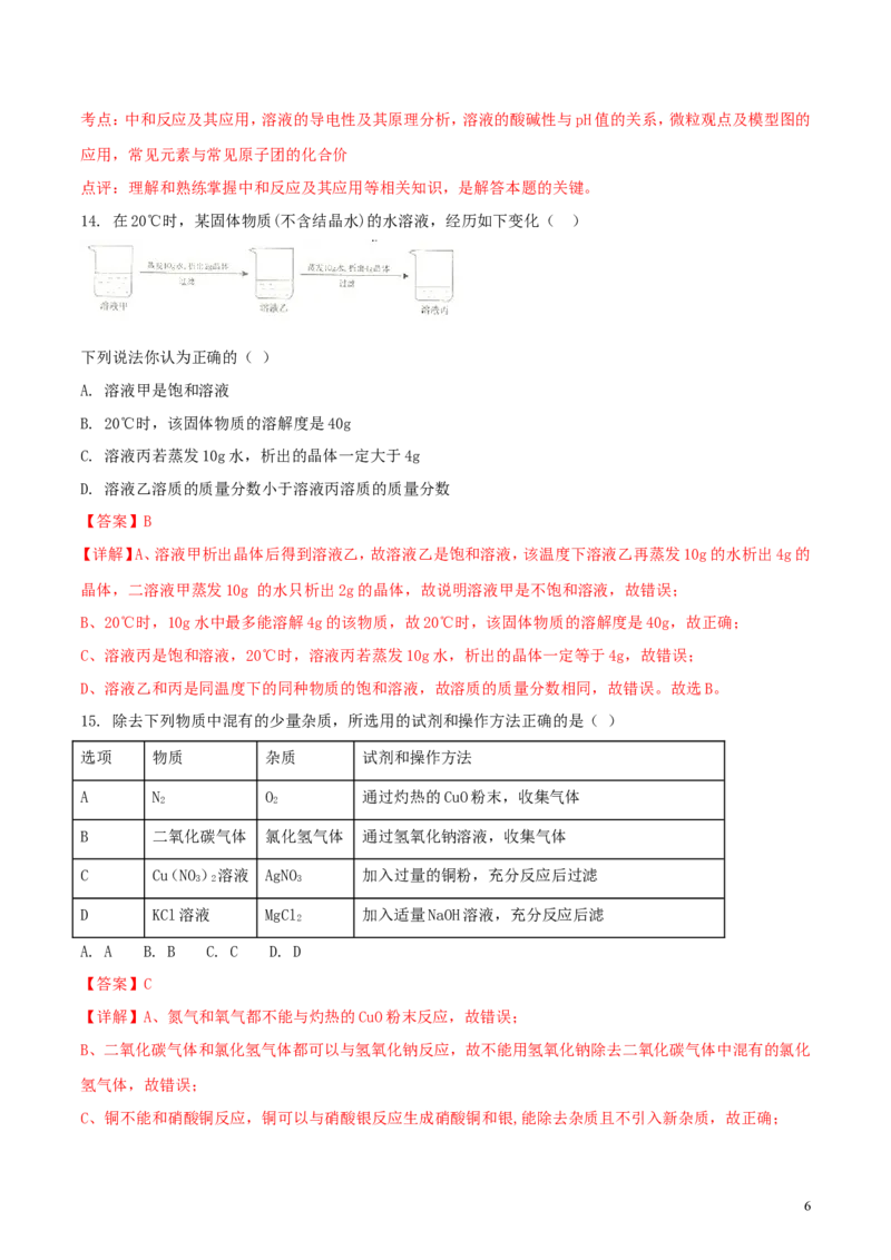 山东省淄博市2018年中考化学真题试题（含解析）_中考真题_5.化学中考真题2015-2024年_2018中考真题卷（277份）