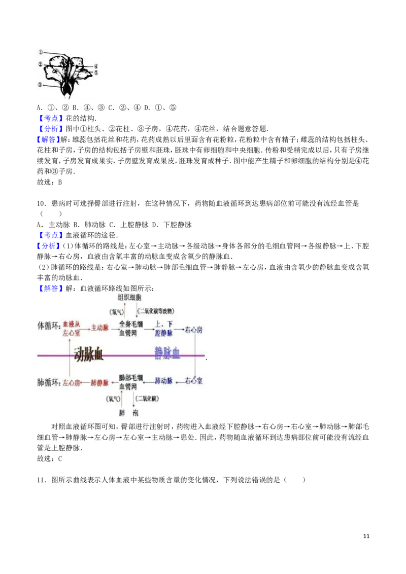 广西贺州市2016年中考生物真题试题（含解析）_8.生物中考真题2015-2024年_2016年全国中考生物74份