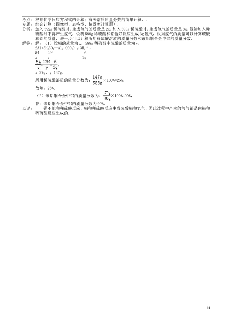 山东省潍坊市2015年中考化学真题试题（含解析）_中考真题_5.化学中考真题2015-2024年_2015中考真题卷（162份）