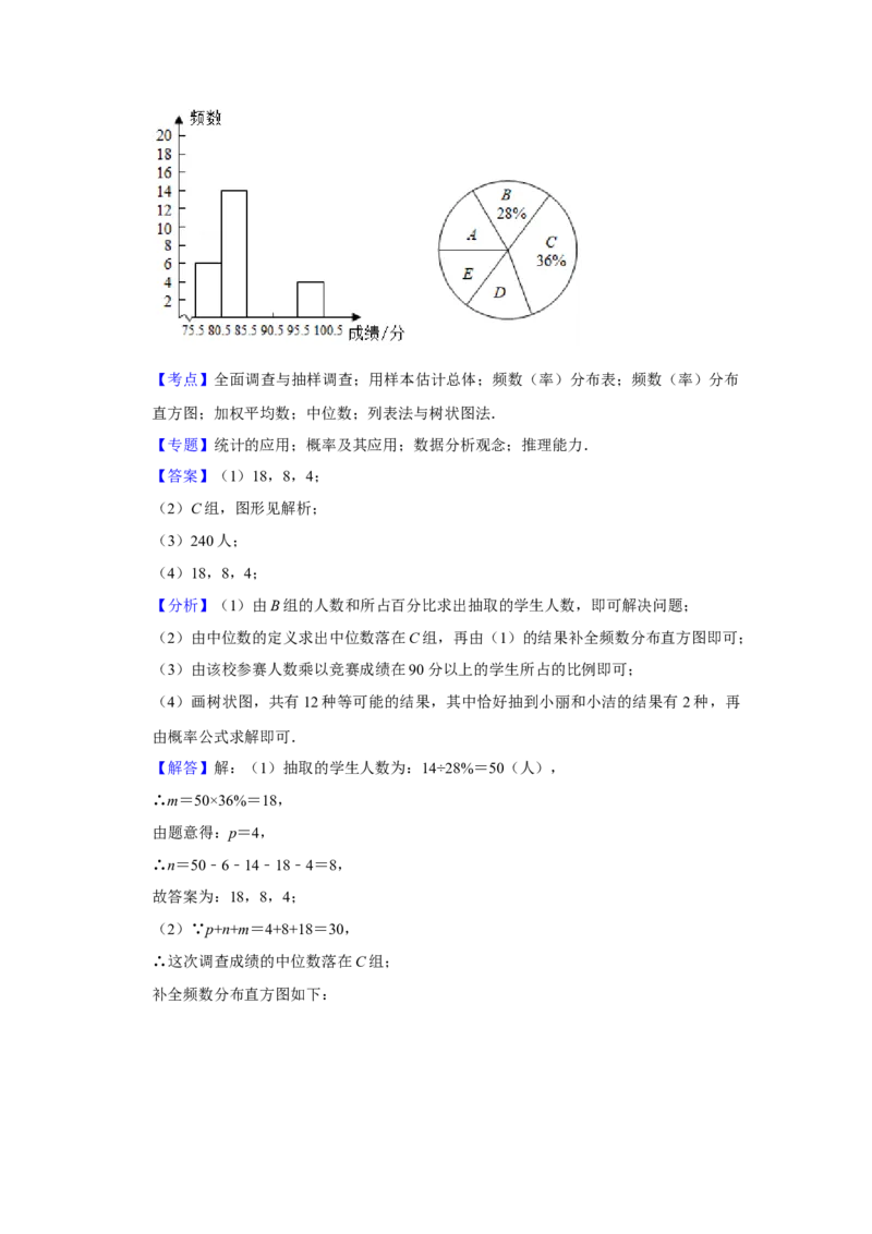 2021年贵州省黔东南州中考数学真题试卷解析版_中考真题_2.数学中考真题2015-2024年_地区卷_贵州省_贵州黔东南数学12-22