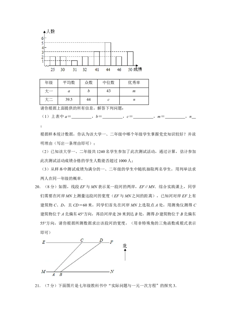 2021年内蒙古呼和浩特市中考数学真题（原卷版）_中考真题_2.数学中考真题2015-2024年_地区卷_内蒙古_呼和浩特数学11-22