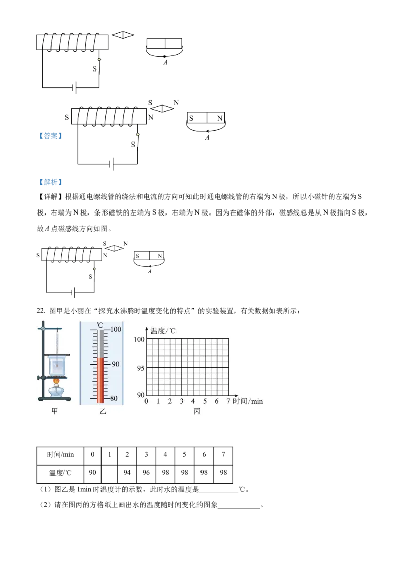 2022年辽宁省朝阳市中考物理试题（解析版）_中考真题_4.物理中考真题2015-2024年_地区卷_辽宁物理_辽宁物理_朝阳物理15-22缺16