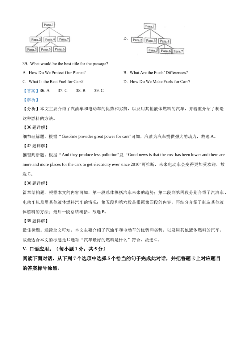 2021年重庆市中考英语A试题及答案(word版)_中考真题_3.英语中考真题2015-2024年_地区卷_重庆中考英语08-22