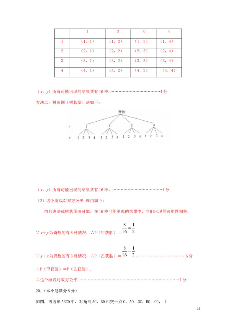 云南省2019年中考数学真题试题（含解析）_中考真题_2.数学中考真题2015-2024年_2019年全国中考数学206份