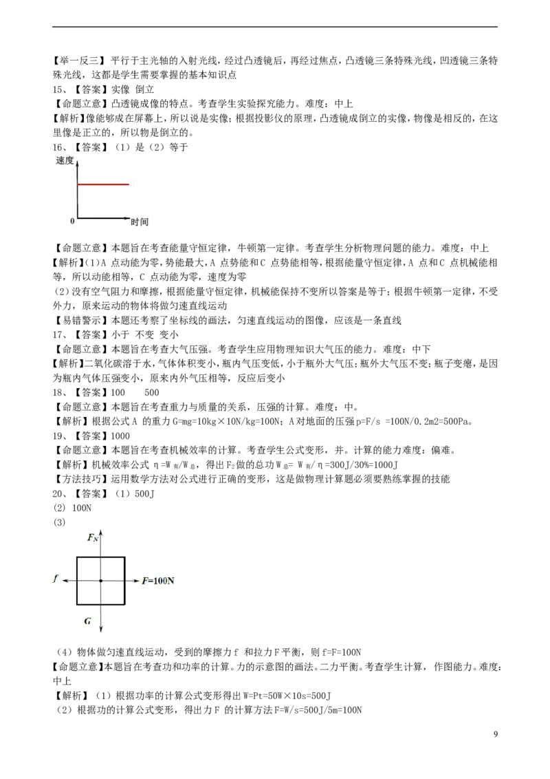 广东省广州市2015年中考物理真题试题（含解析）(1)_中考真题_4.物理中考真题2015-2024年_2015年中考物理真题165份