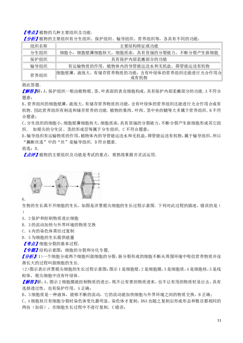 山东省东营市2016年中考生物真题试题（含解析）_8.生物中考真题2015-2024年_2016年全国中考生物74份