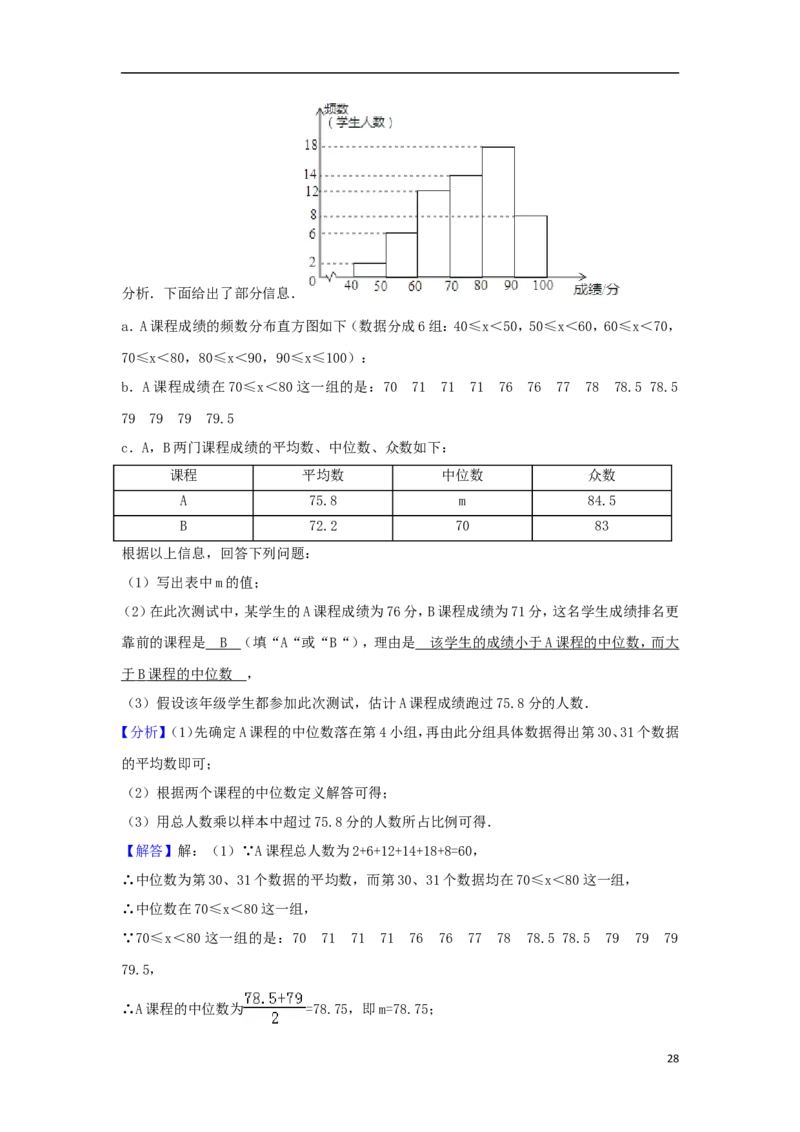 北京市2018年中考数学真题试题（含解析2）_中考真题_2.数学中考真题2015-2024年_2018年全国中考数学258份