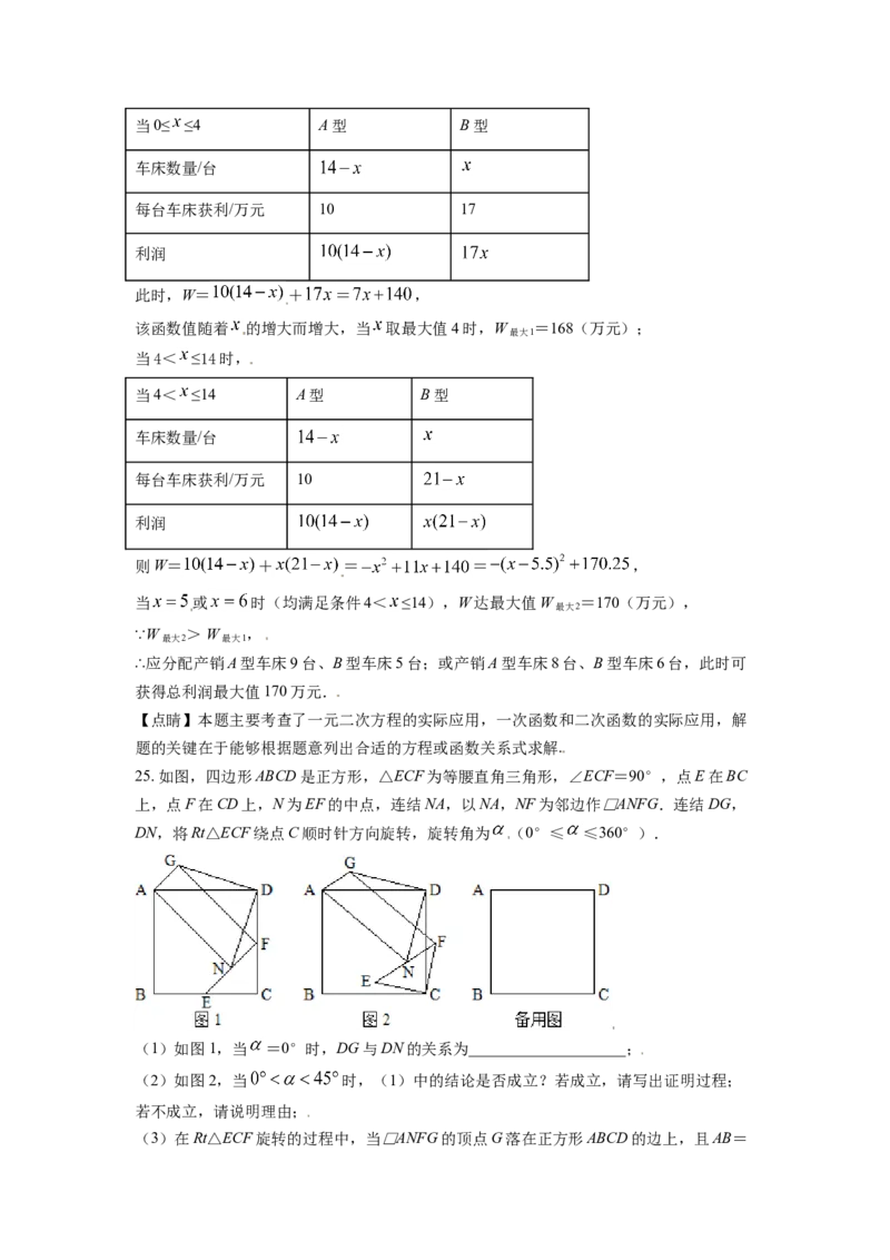 2021年辽宁省盘锦市数学中考试卷（解析）_中考真题_2.数学中考真题2015-2024年_地区卷_辽宁省_辽宁数学_辽宁数学_盘锦数学13-22