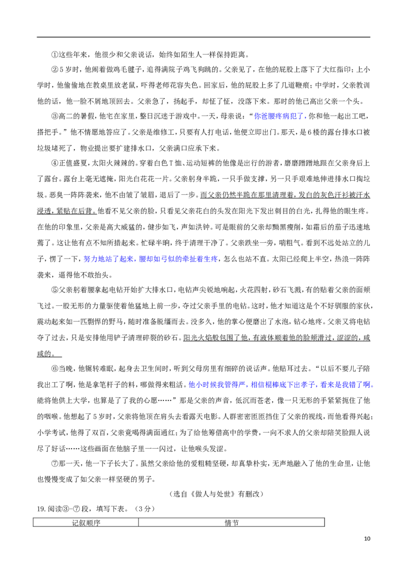 广西河池市2018年中考语文真题试题（含解析）_中考真题_1.语文中考真题2015-2024年_2018年全国中考语文239份_2018年全国中考YuWen239份