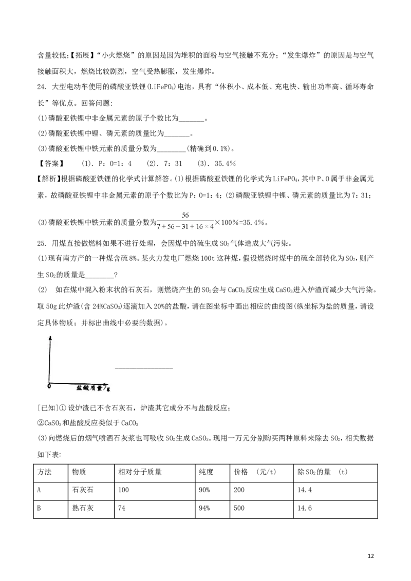 广东省2018年中考化学真题试题（含解析）_中考真题_5.化学中考真题2015-2024年_2018中考真题卷（277份）