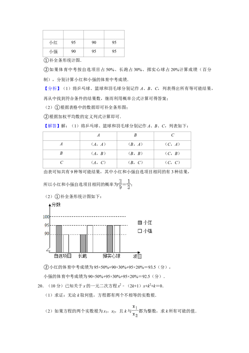 2021年四川省南充市中考数学真题试卷解析版_中考真题_2.数学中考真题2015-2024年_地区卷_四川省_四川南充数学10-22_数学10-21