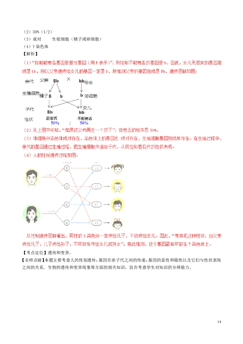 安徽省桐城市2017年中考生物真题试题（含解析）_8.生物中考真题2015-2024年_2017年全国中考生物124份