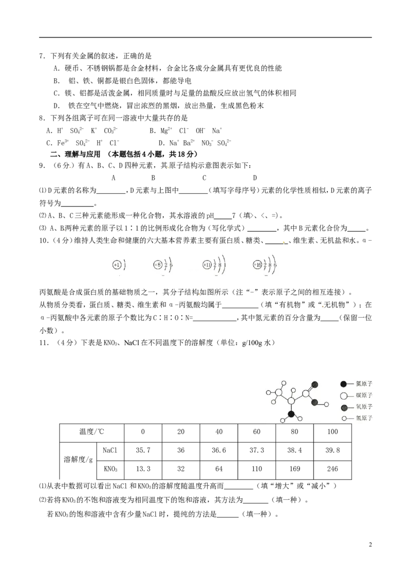 山东省菏泽市2015年中考化学真题试题（含答案）_中考真题_5.化学中考真题2015-2024年_2015中考真题卷（162份）