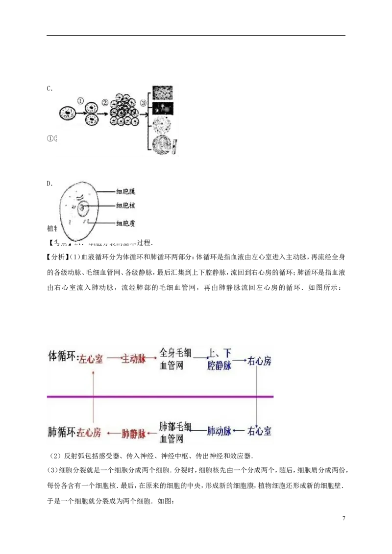 浙江省衢州市2017年中考生物真题试题（含解析）_8.生物中考真题2015-2024年_2017年全国中考生物124份