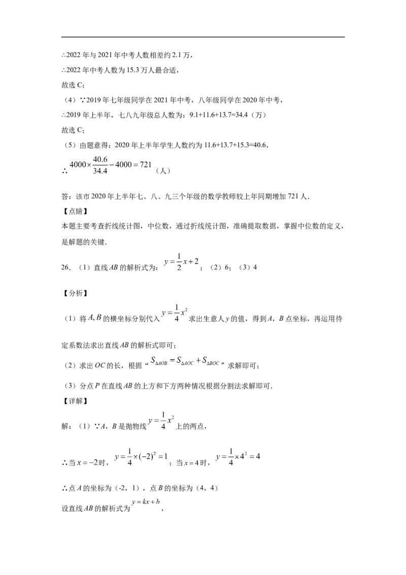 2021年江苏省徐州市中考数学试卷（教师版）_中考真题_2.数学中考真题2015-2024年_地区卷_江苏省_徐州中考数学08-23