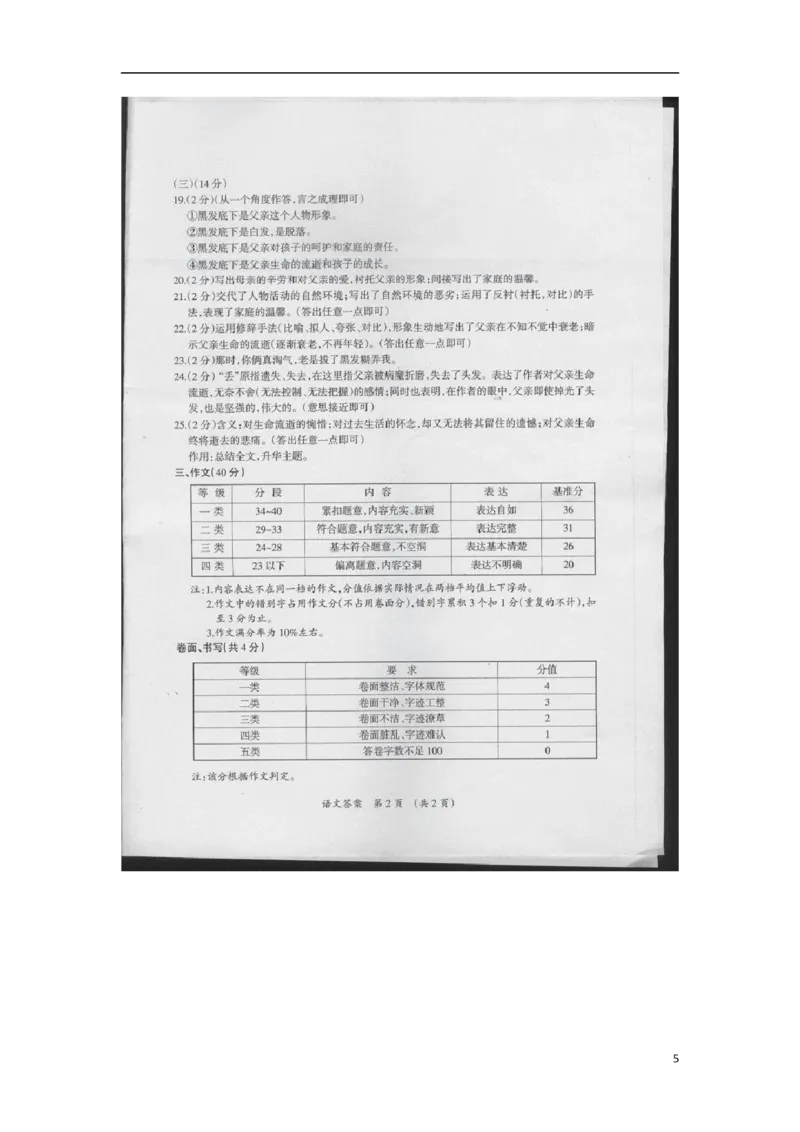 宁夏2015年中考语文真题试题（含扫描答案）_中考真题_1.语文中考真题2015-2024年_2015年全国中考语文154份_2015年全国中考154份