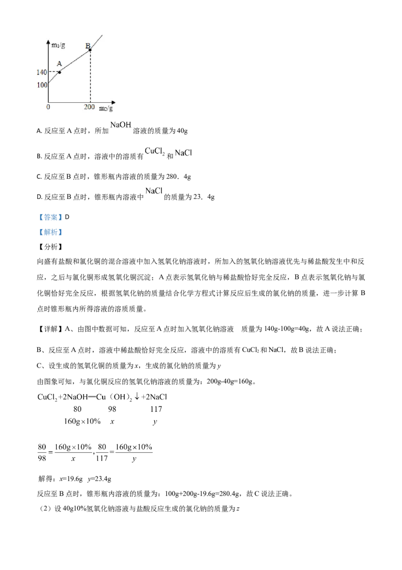 精品解析：浙江省宁波市2020年中考科学试题（解析版）_7.政治中考真题2015-2024年_2020政治真题79份_2020年中考真题精品解析科学（浙江宁波卷）精编word版