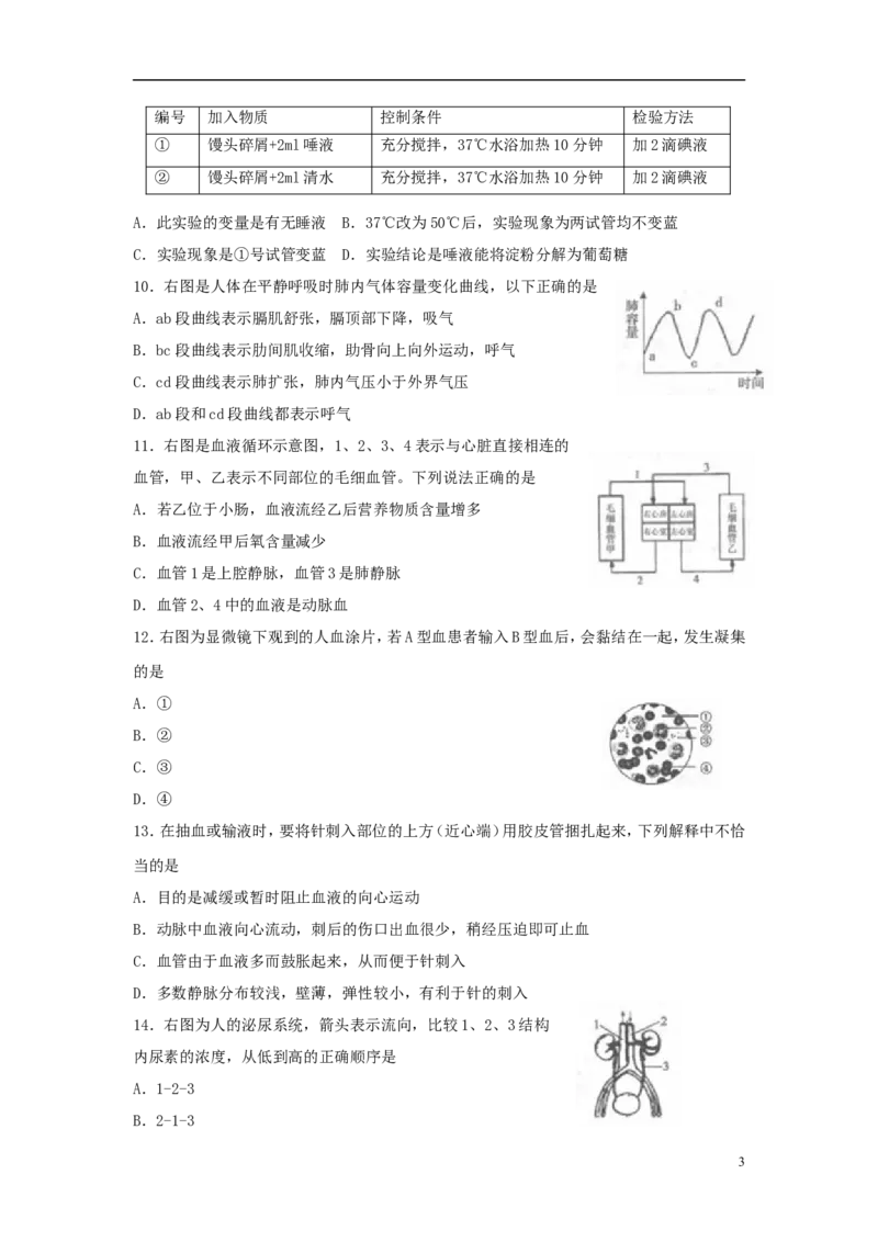 山东省临沂市2018年中考生物真题试题（含答案）_8.生物中考真题2015-2024年_2018年全国中考生物141份