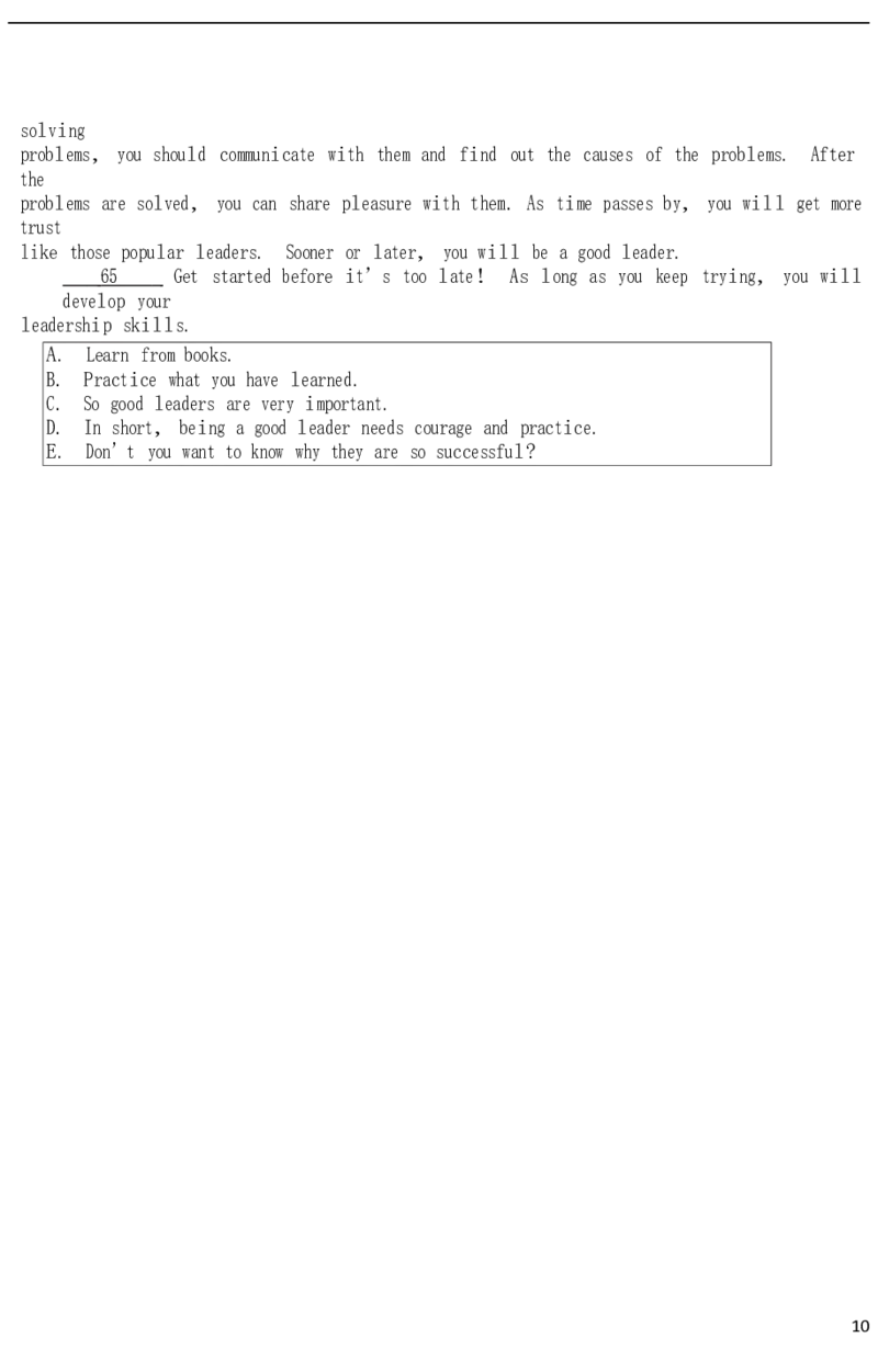 四川南充市2018年中考英语真题试题（含答案）_中考真题_3.英语中考真题2015-2024年_2018年全国中考YINGYU209份