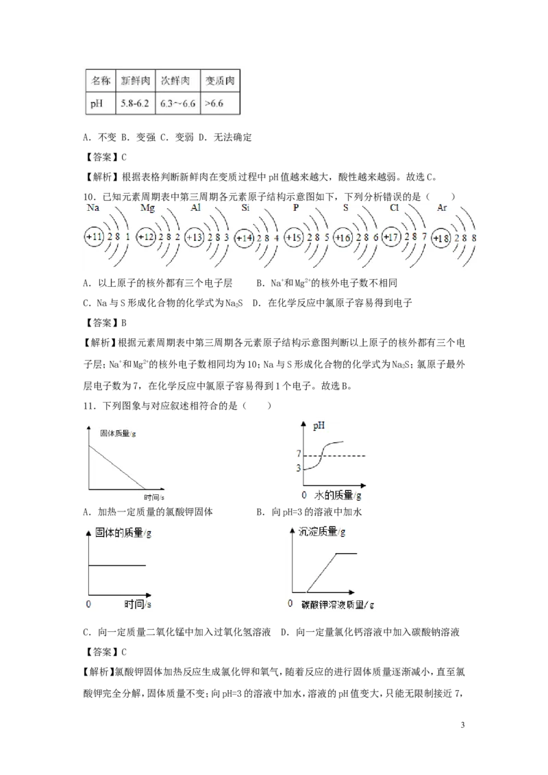 四川省自贡市2018年中考化学真题试题（含解析）_中考真题_5.化学中考真题2015-2024年_2018中考真题卷（277份）