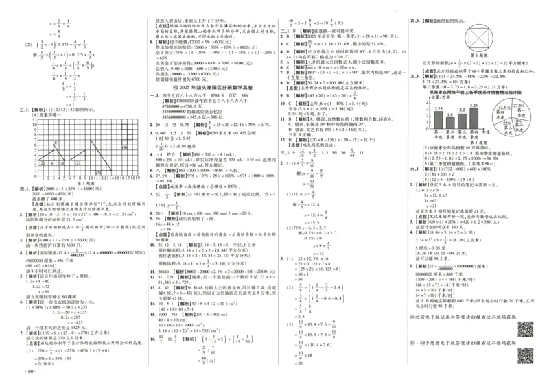A32026小升初广东重点名校入学分班真卷答案详解与名校点拨数学_2026广东小升初真题试卷_2026小升初真题试卷数学