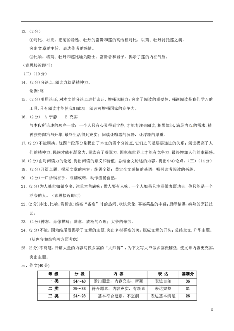 宁夏2017年中考语文真题试题（含答案）_中考真题_1.语文中考真题2015-2024年_2017年全国中考语文196份_2017年全国中考YuWen196份