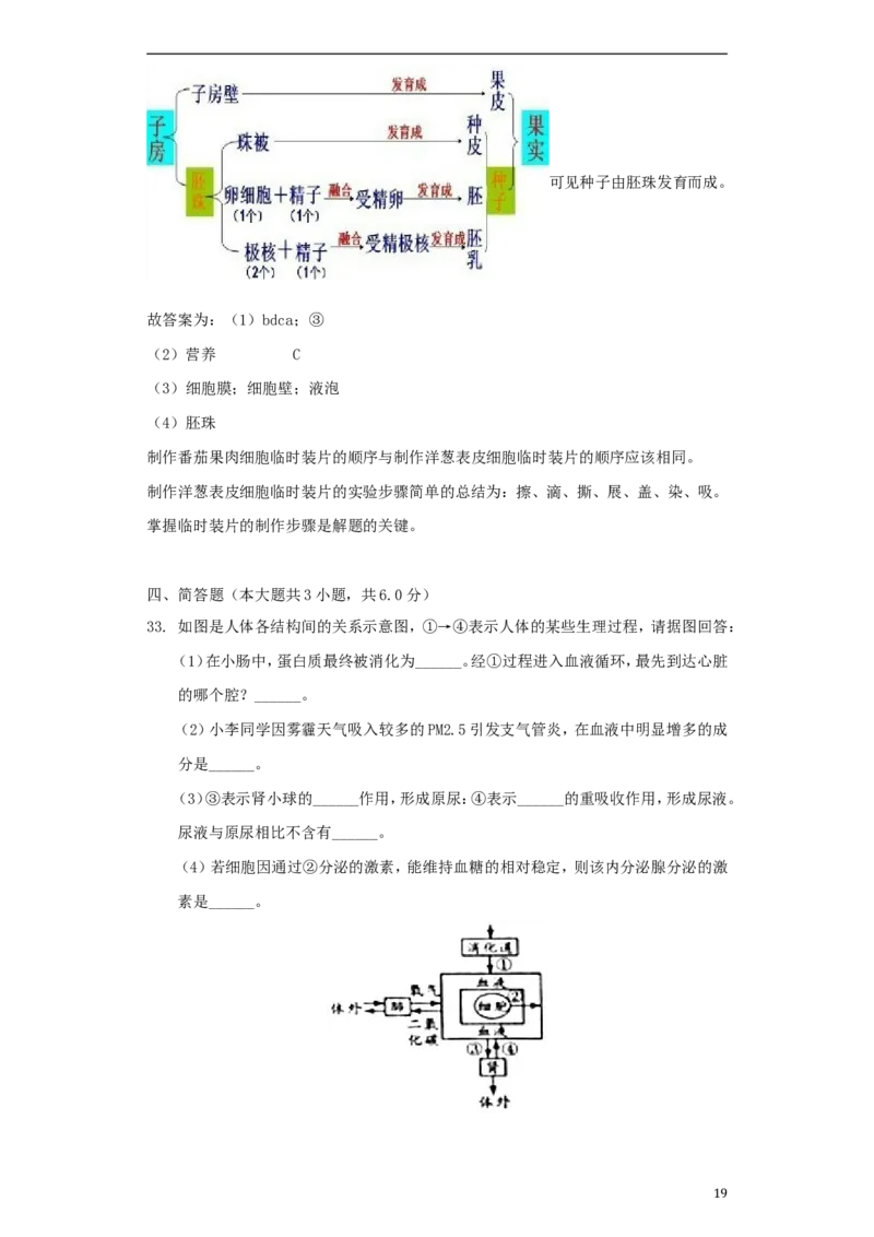 河南省济源市2018年中考生物真题试题（含解析）_8.生物中考真题2015-2024年_2018年全国中考生物141份