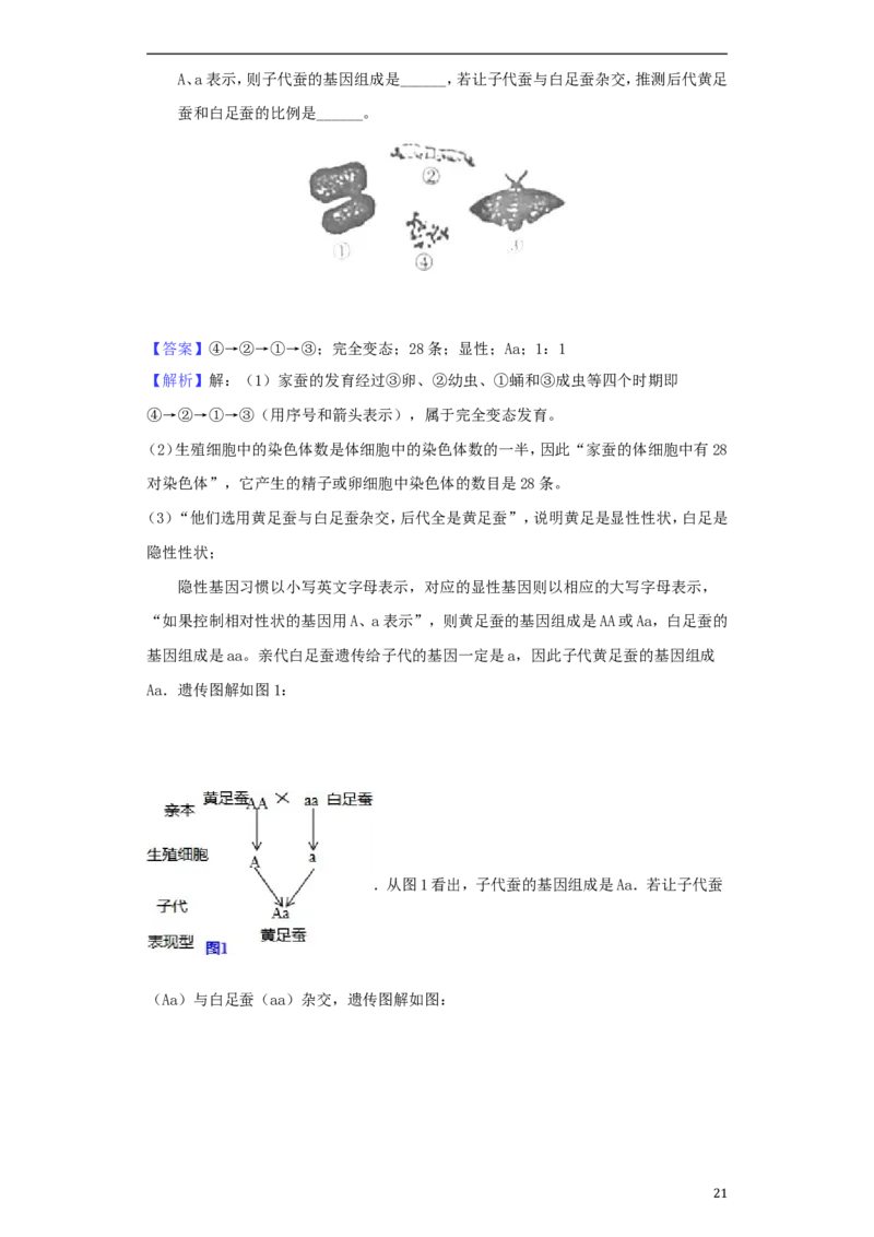 河南省济源市2018年中考生物真题试题（含解析）_8.生物中考真题2015-2024年_2018年全国中考生物141份