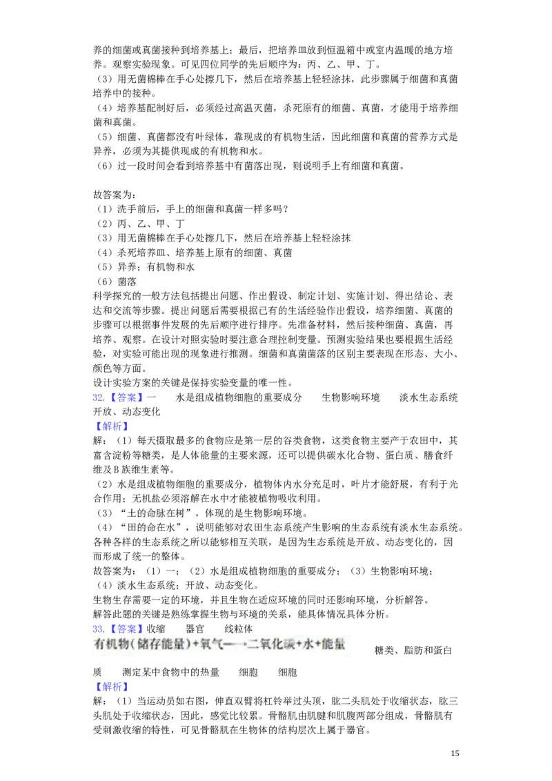 山东省威海市2019年中考生物真题试题（含解析）_8.生物中考真题2015-2024年_2019年全国中考生物92份