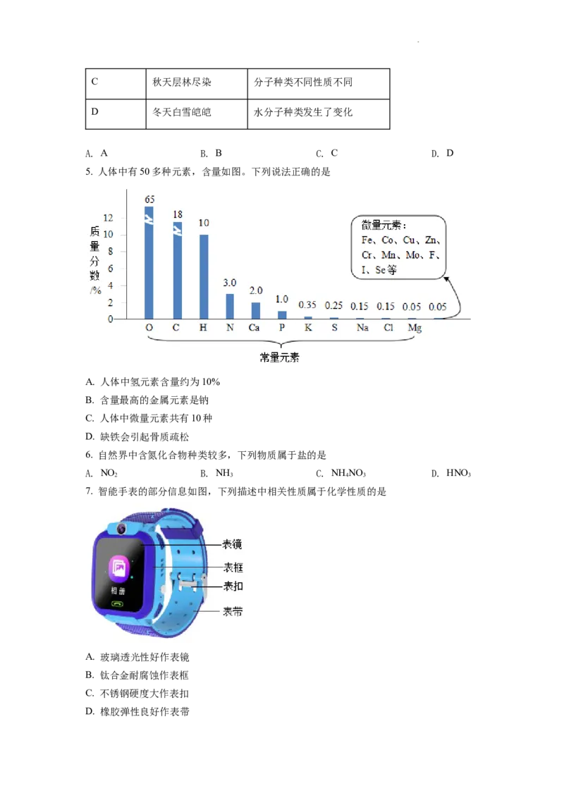 2022年四川省成都市中考化学试卷及答案_中考真题_5.化学中考真题2015-2024年_地区卷_四川省_四川成都化学08-22