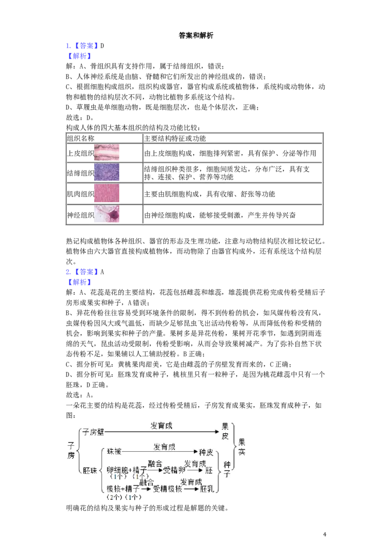 湖北省荆门市2019年中考生物真题试题（含解析）_8.生物中考真题2015-2024年_2019年全国中考生物92份