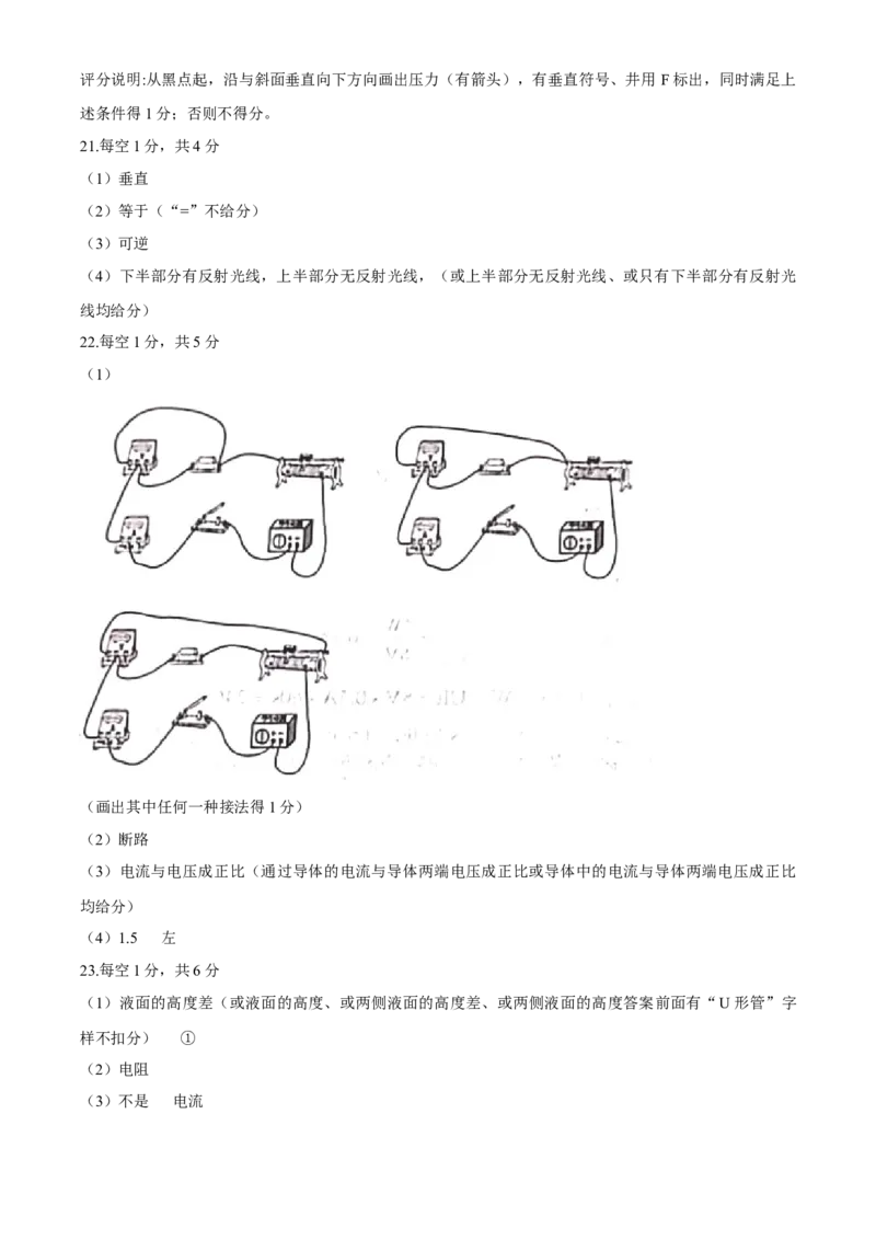 2021年黑龙江省绥化市中考物理真题word版（含答案）_中考真题_4.物理中考真题2015-2024年_地区卷_黑龙江_黑龙江绥化物理15-21
