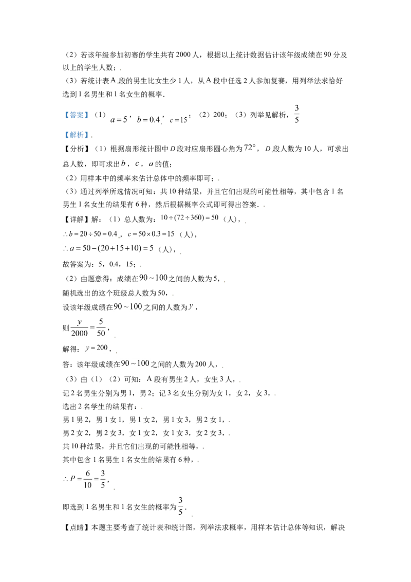四川省绵阳市2021年中考真题数学试卷（解析版）_中考真题_2.数学中考真题2015-2024年_2021中考数学真题86份_2021四川_绵阳数学