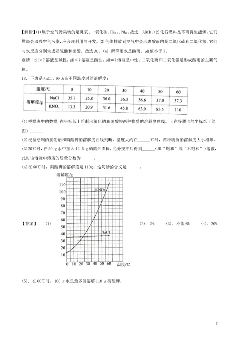 江苏省南京市2018年中考化学真题试题（含解析）_中考真题_5.化学中考真题2015-2024年_2018中考真题卷（277份）