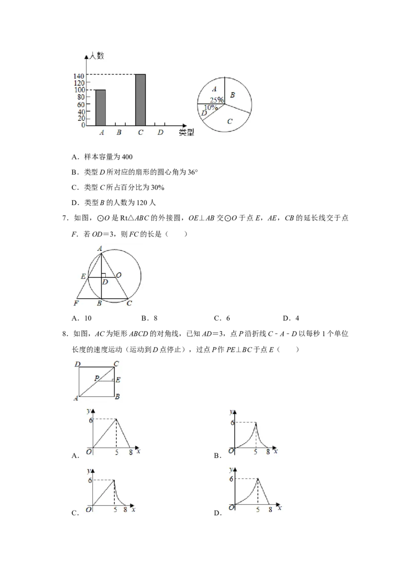 2021年湖北省黄冈市中考数学试卷含答案_中考真题_2.数学中考真题2015-2024年_地区卷_湖北省_湖北黄冈数学11-21