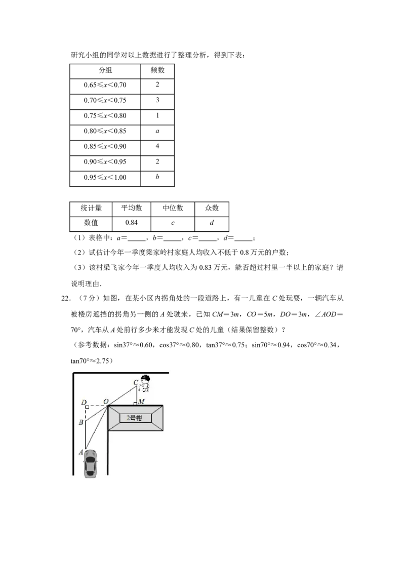 2021年山东省临沂市中考数学真题试卷（原卷版）_中考真题_2.数学中考真题2015-2024年_地区卷_山东省_临沂数学08-22