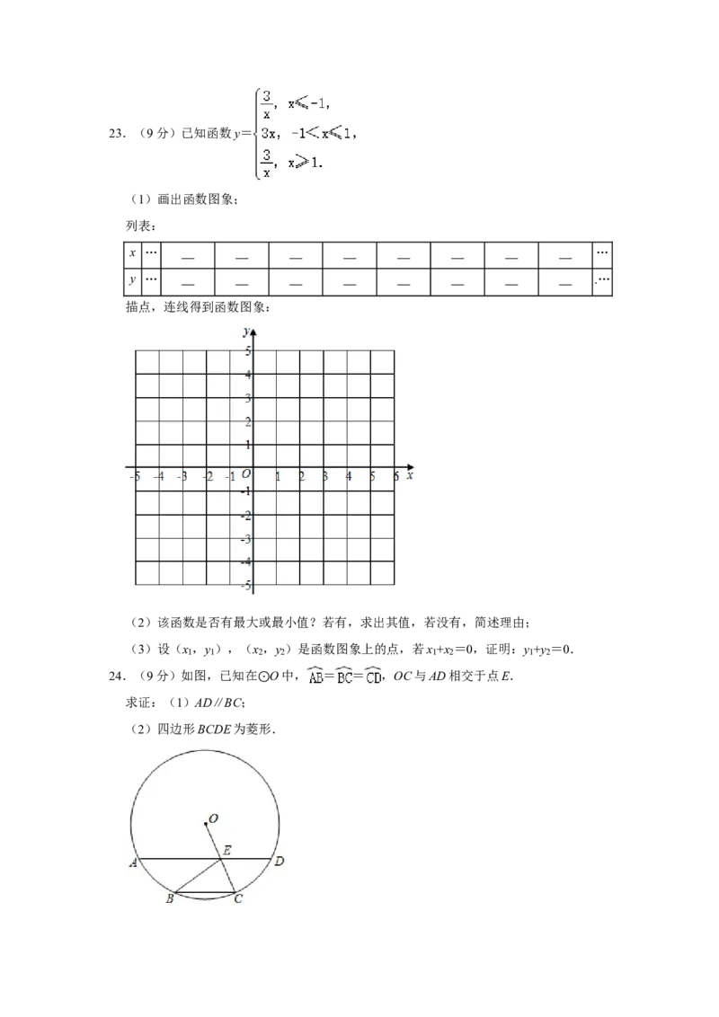 2021年山东省临沂市中考数学真题试卷（原卷版）_中考真题_2.数学中考真题2015-2024年_地区卷_山东省_临沂数学08-22