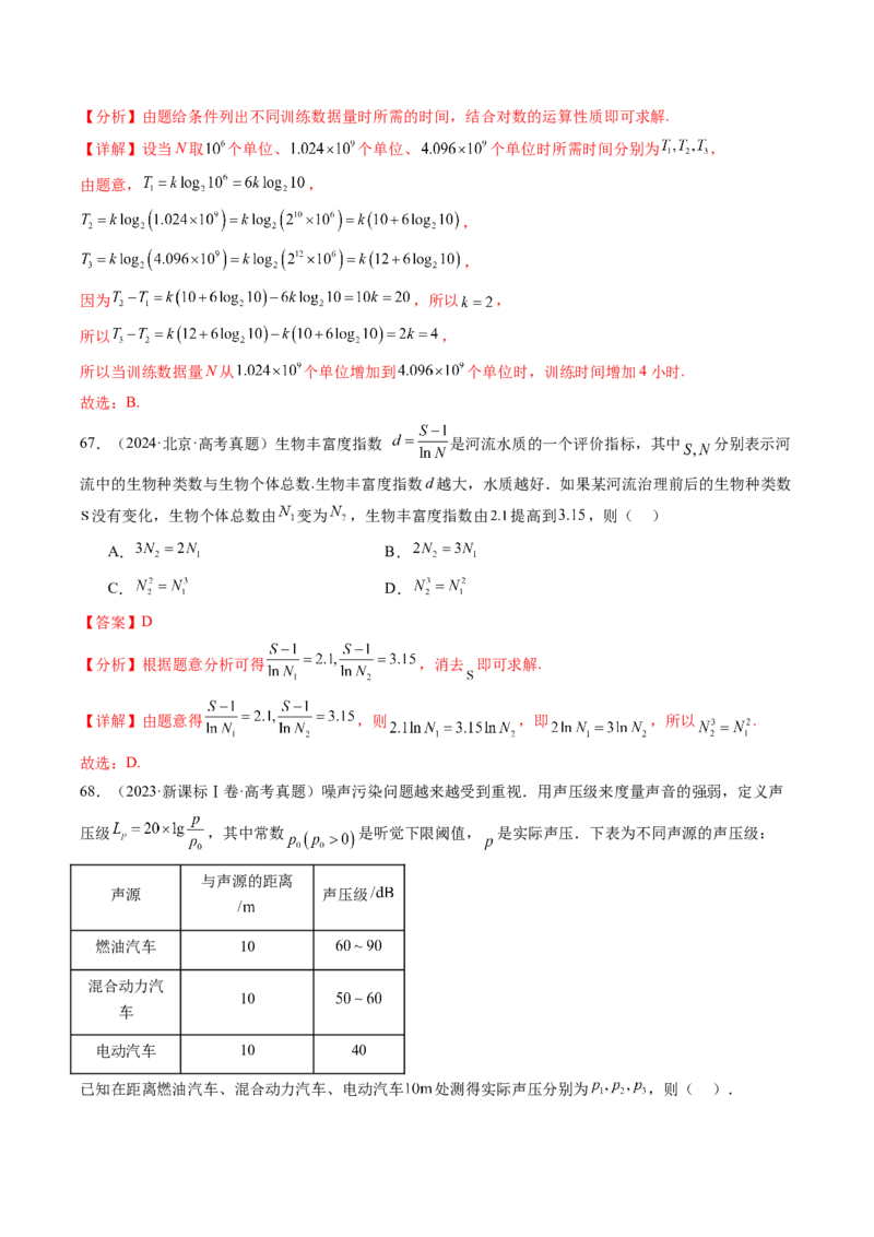 专题04函数概念与基本初等函数18种常见考法归类（全国通用）（解析版）_高考真题分类汇编_高考数学真题分类汇编（全国通用）五年（2021-2025）