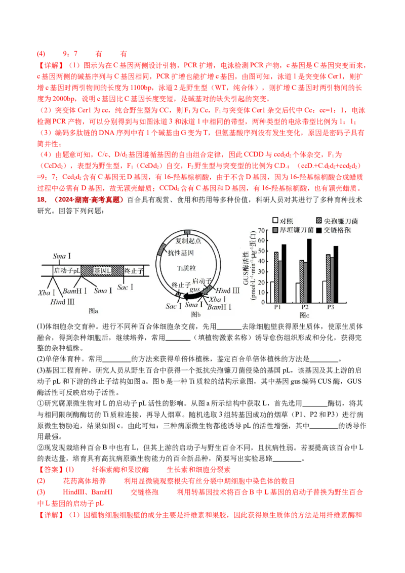 五年（2021-2025）全国高考生物真题分类汇编专题12变异、育种与进化（全国通用）（解析版）_高考真题分类汇编_高考生物真题分类汇编（全国通用）五年（2021-2025）