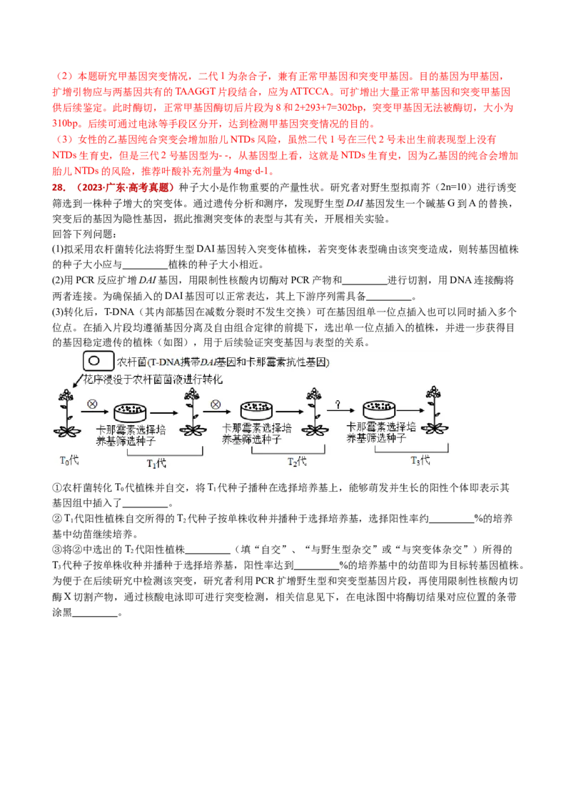 五年（2021-2025）全国高考生物真题分类汇编专题12变异、育种与进化（全国通用）（解析版）_高考真题分类汇编_高考生物真题分类汇编（全国通用）五年（2021-2025）