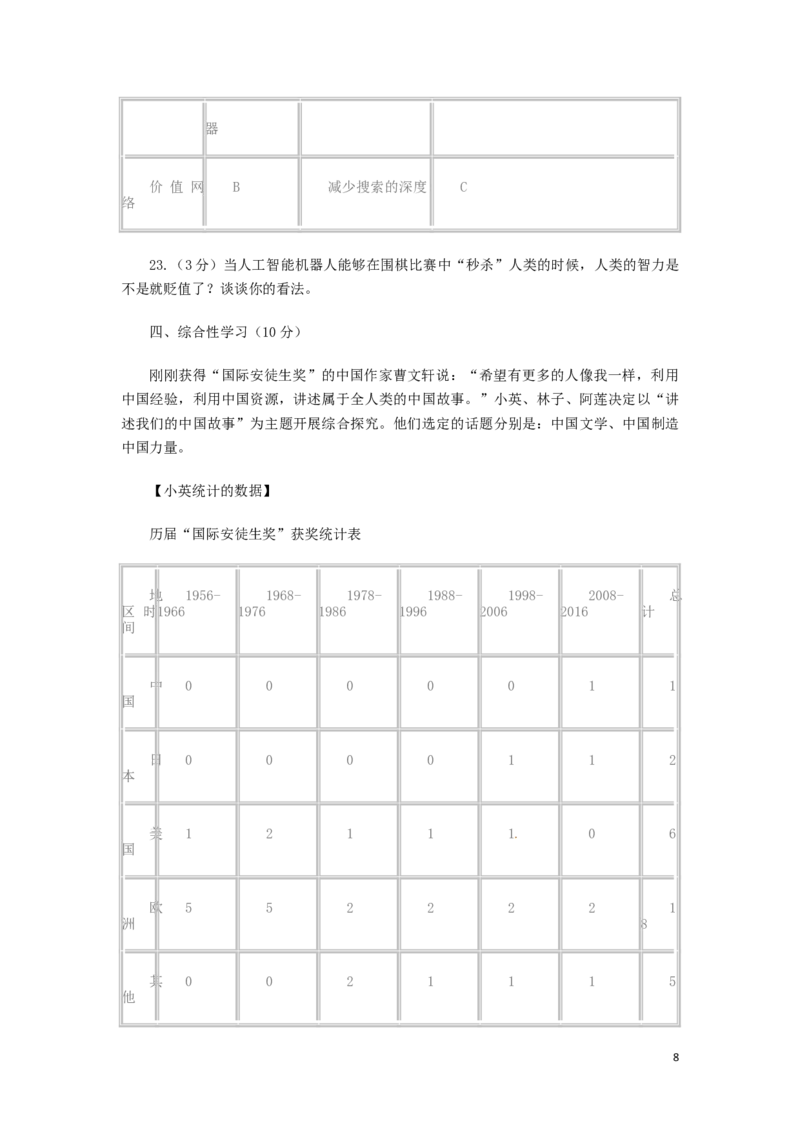 湖北省荆州市2016年中考语文真题试题（含答案）_中考真题_1.语文中考真题2015-2024年_2016年全国中考语文140份_2016年全国中考YuWen140份