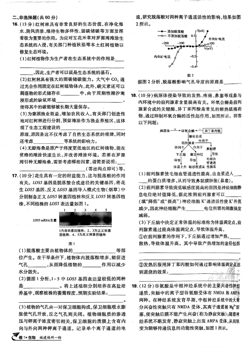 2025高考必刷卷42套生物新高考版_《2025高考必刷卷》_生物