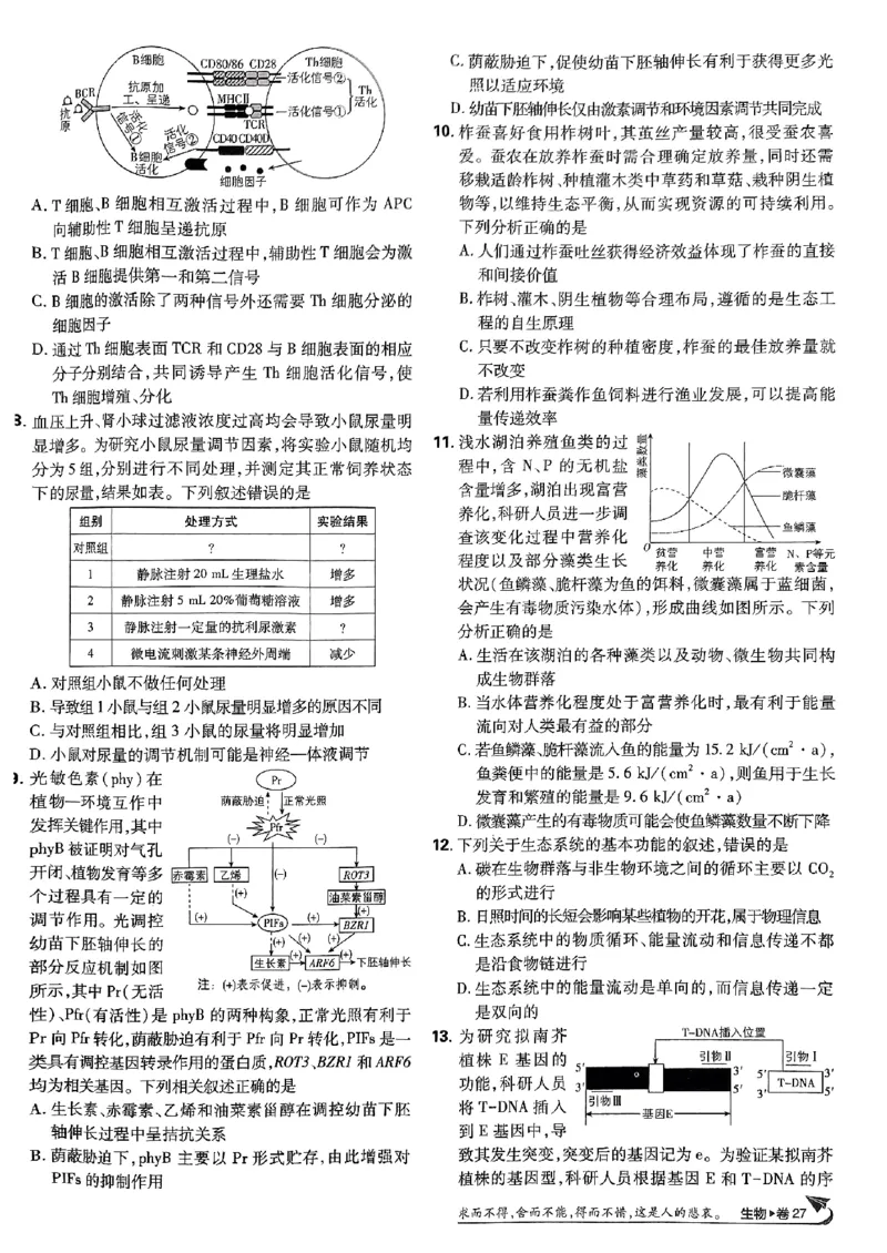 2025高考必刷卷42套生物新高考版_《2025高考必刷卷》_生物